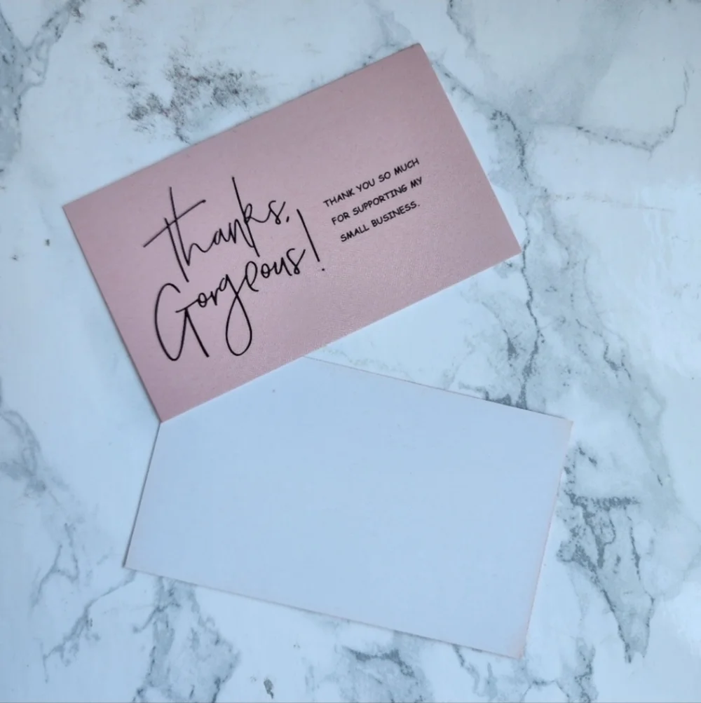 100 Thank Thank You Business Cards